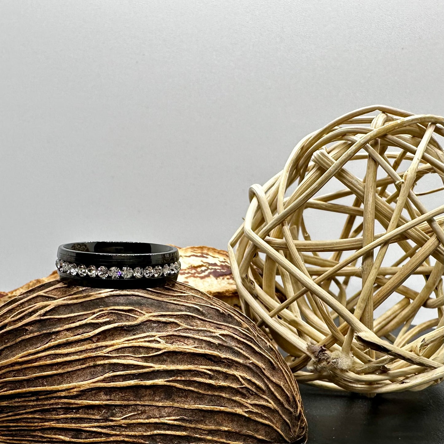 Rhinestone Titanium Band