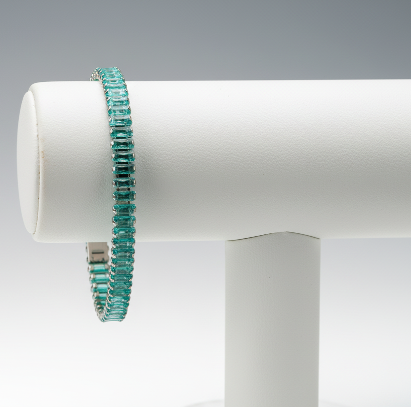 Green Tennis Bracelet