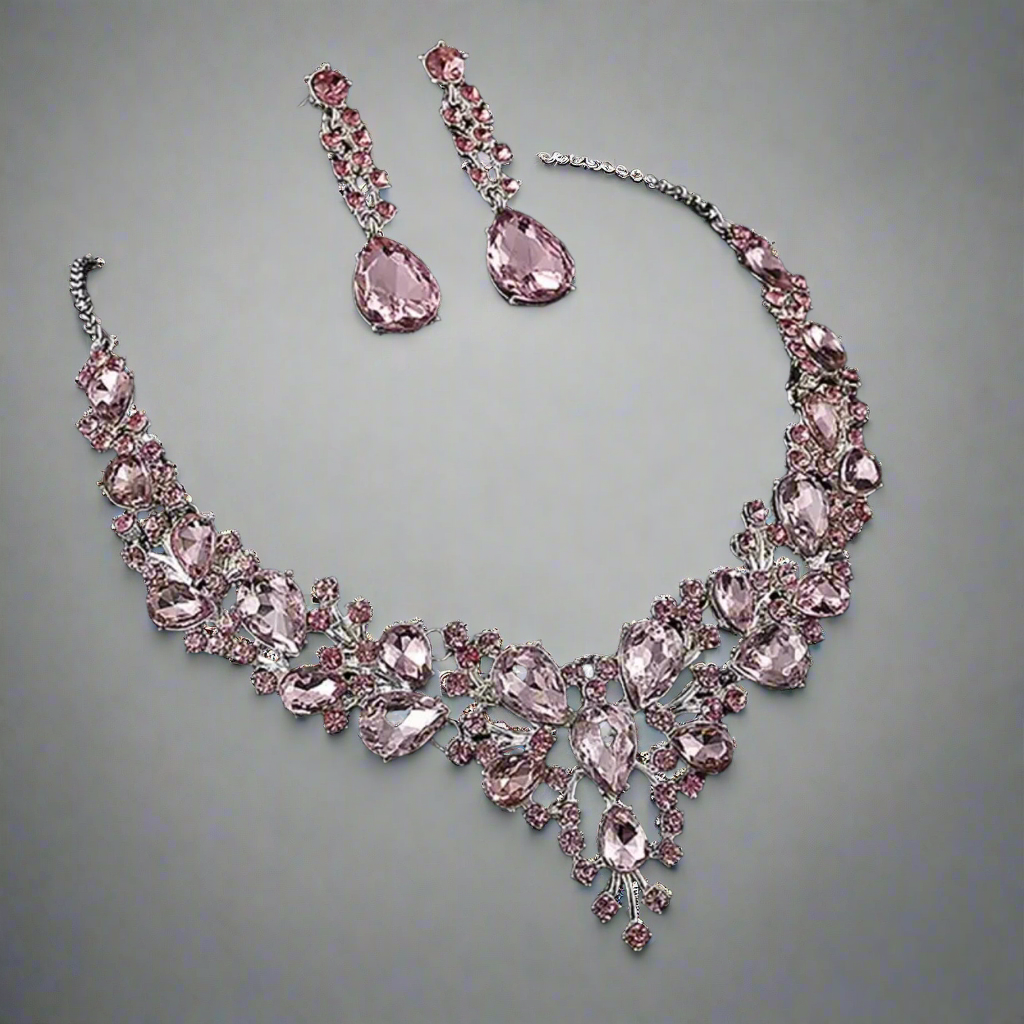 Glass Droplets Jewelry Set