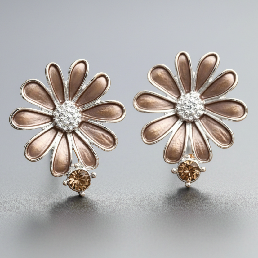 Pink Floral Jewelry Set