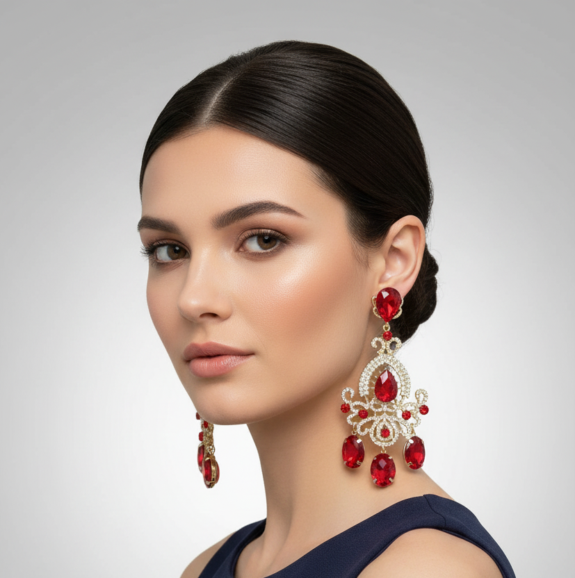 Exaggerated Chandelier Earrings