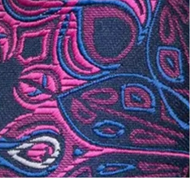 Pink Blue Necktie Set