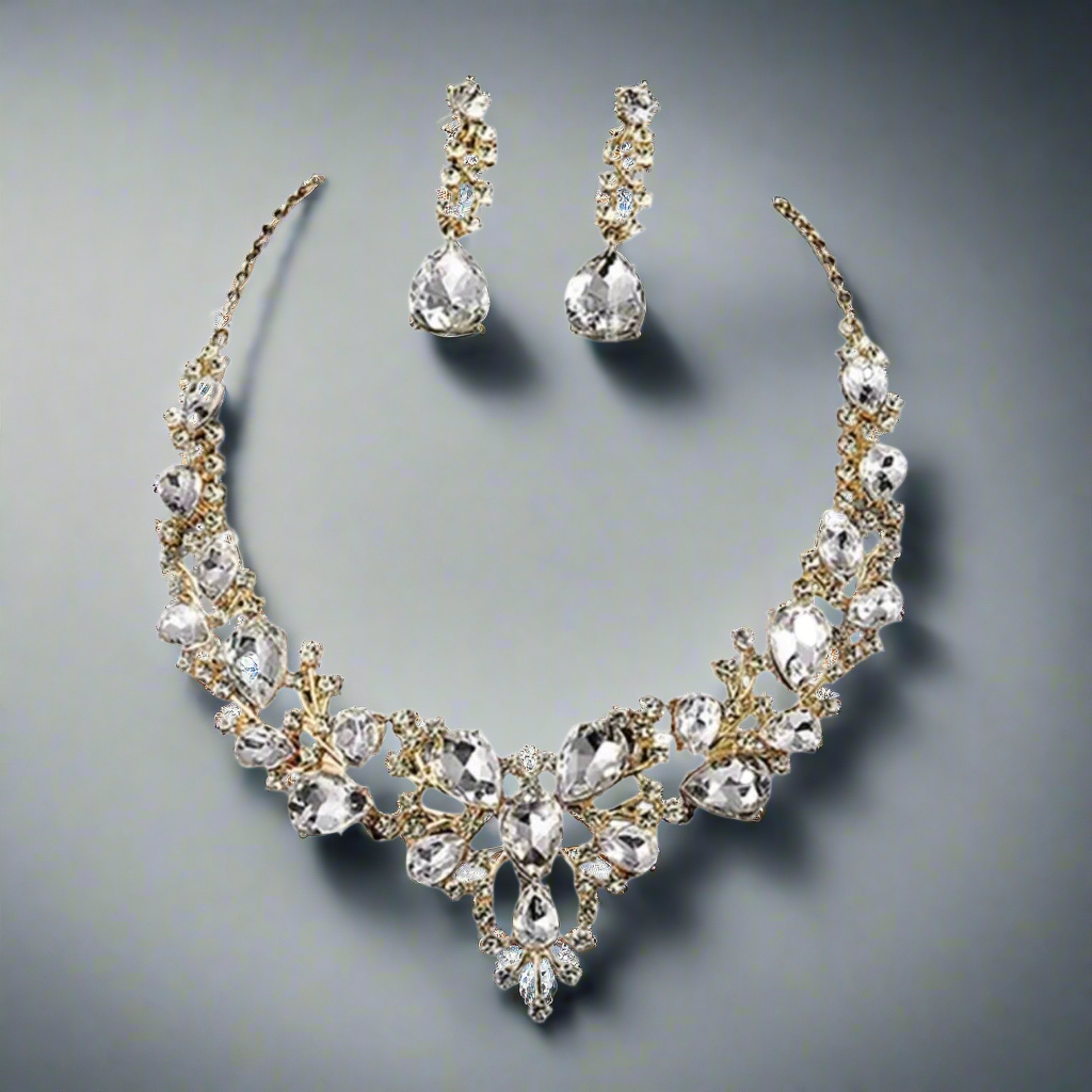 Glass Droplets Jewelry Set