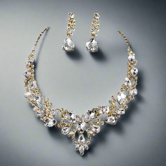 Glass Droplets Jewelry Set