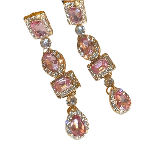 Pastel Geometric Dangling Earrings