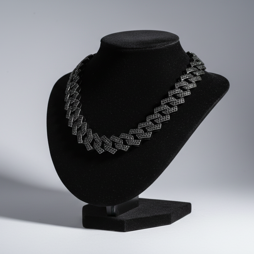 Black Cuban Chain Necklace