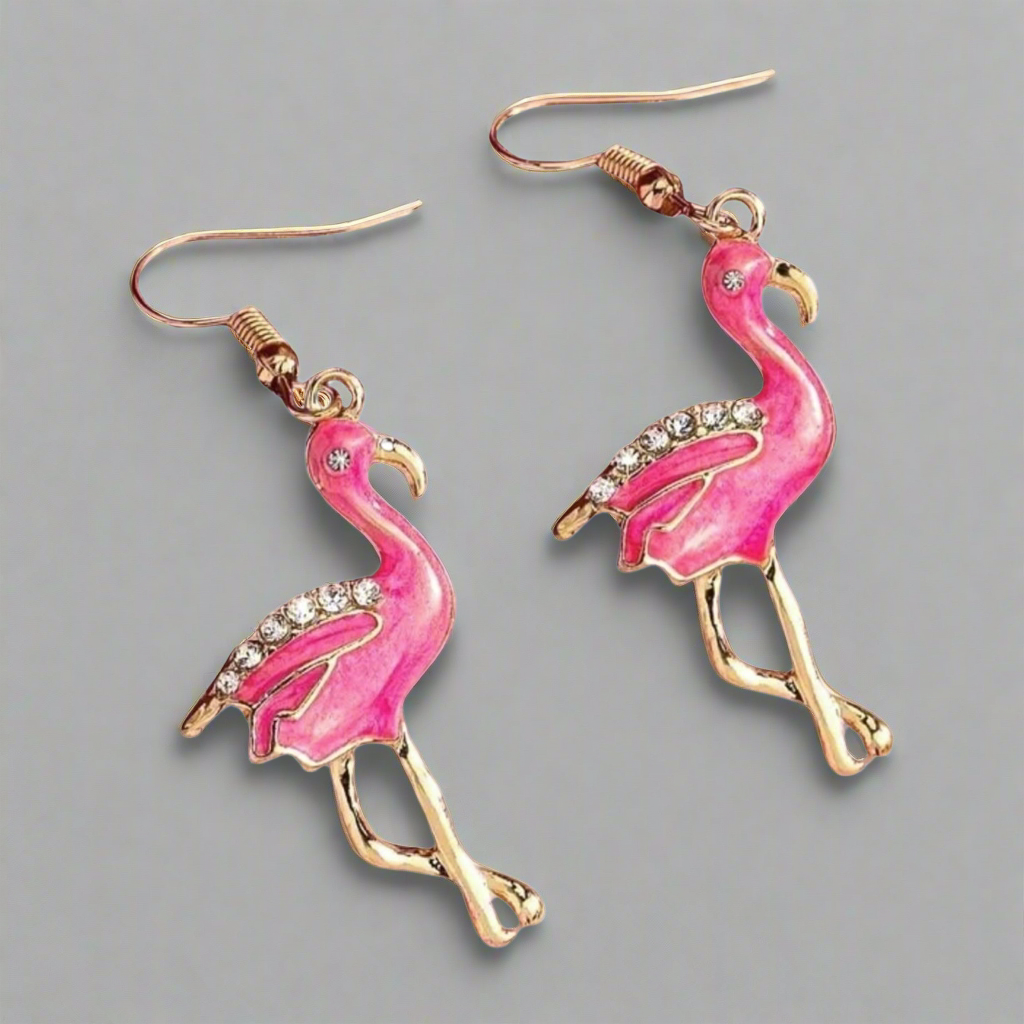 Flamingo Pink Earrings