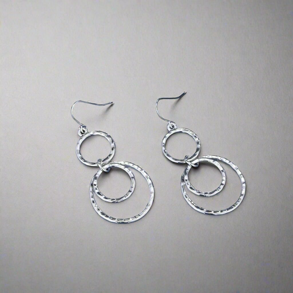 Silver Circle Earrings