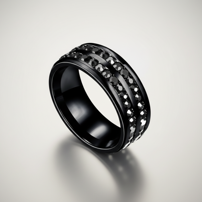 Double Row Rhinestone Band