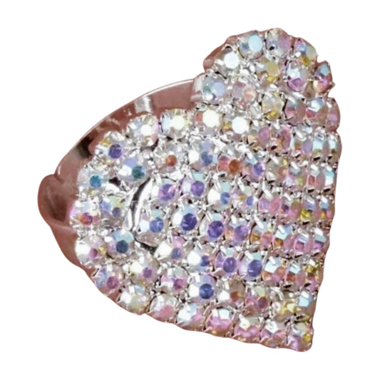Heart Iridescent All-Fit Ring
