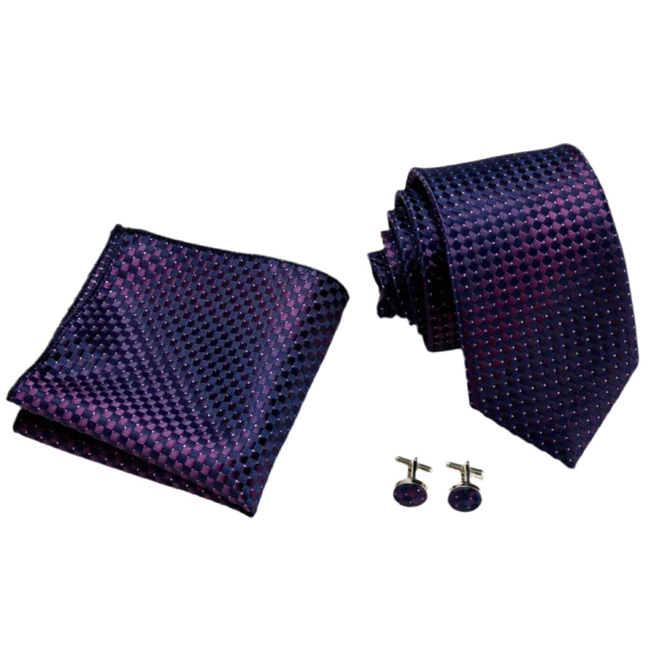 Blue Purple Necktie Box Set