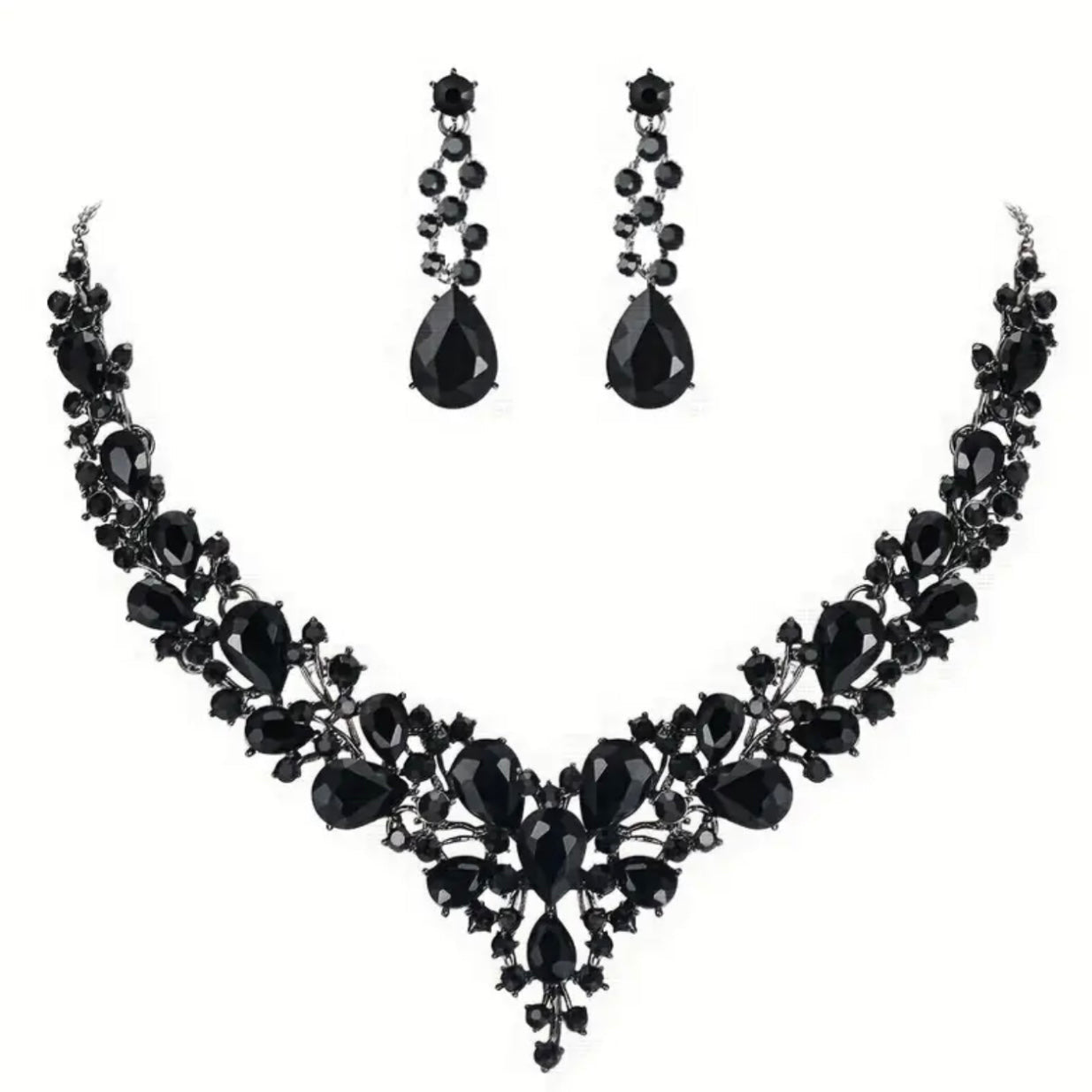 Glass Droplets Jewelry Set