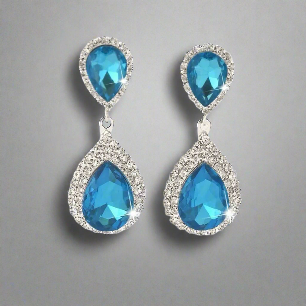 Vibrant Water Drop Earrings