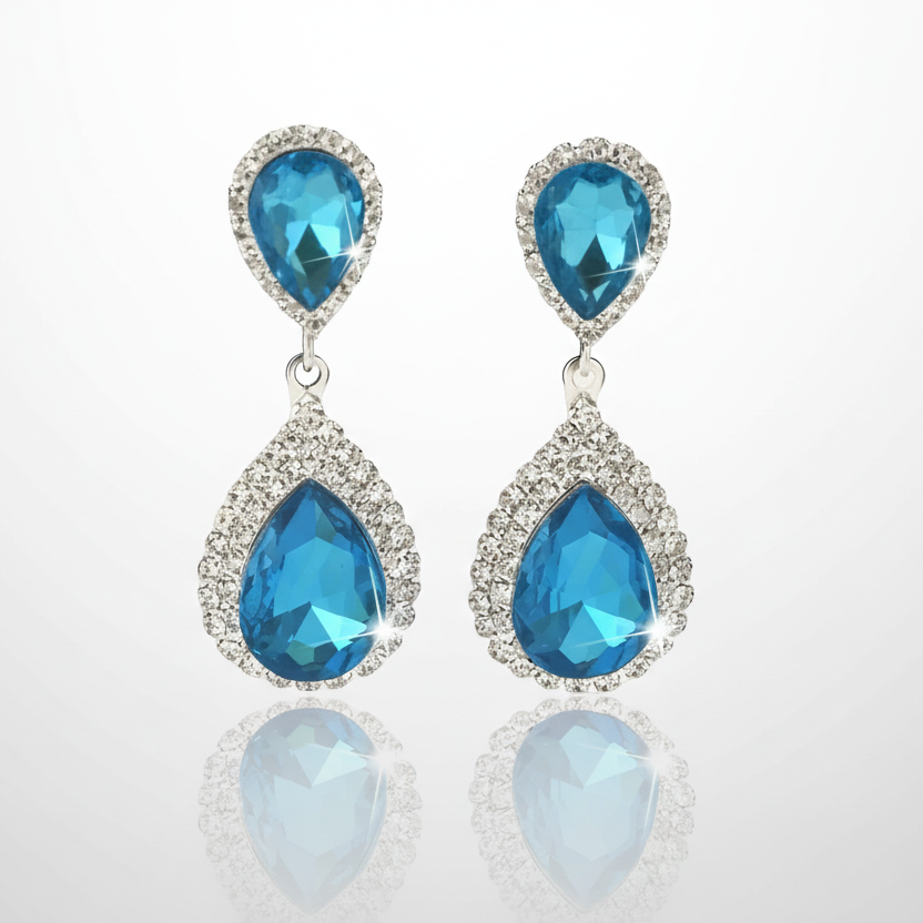 Vibrant Water Drop Earrings