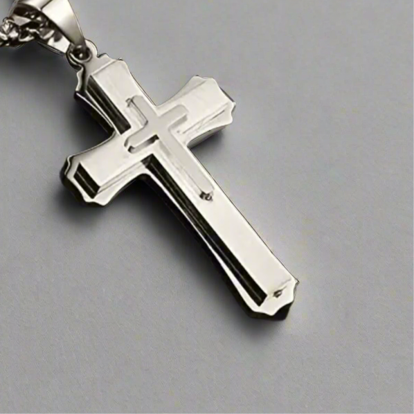 Layered Cross Necklace