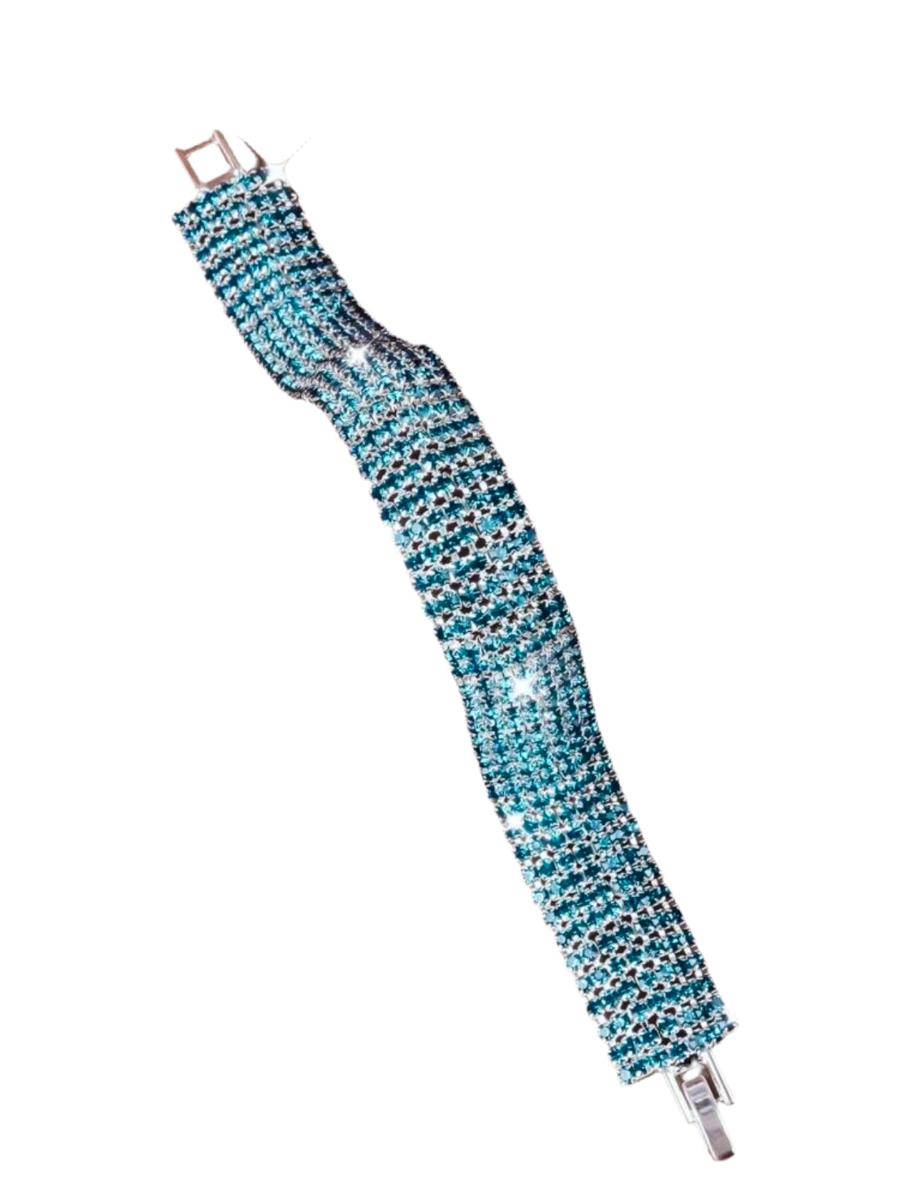 Teal Rhinestone Bracelet