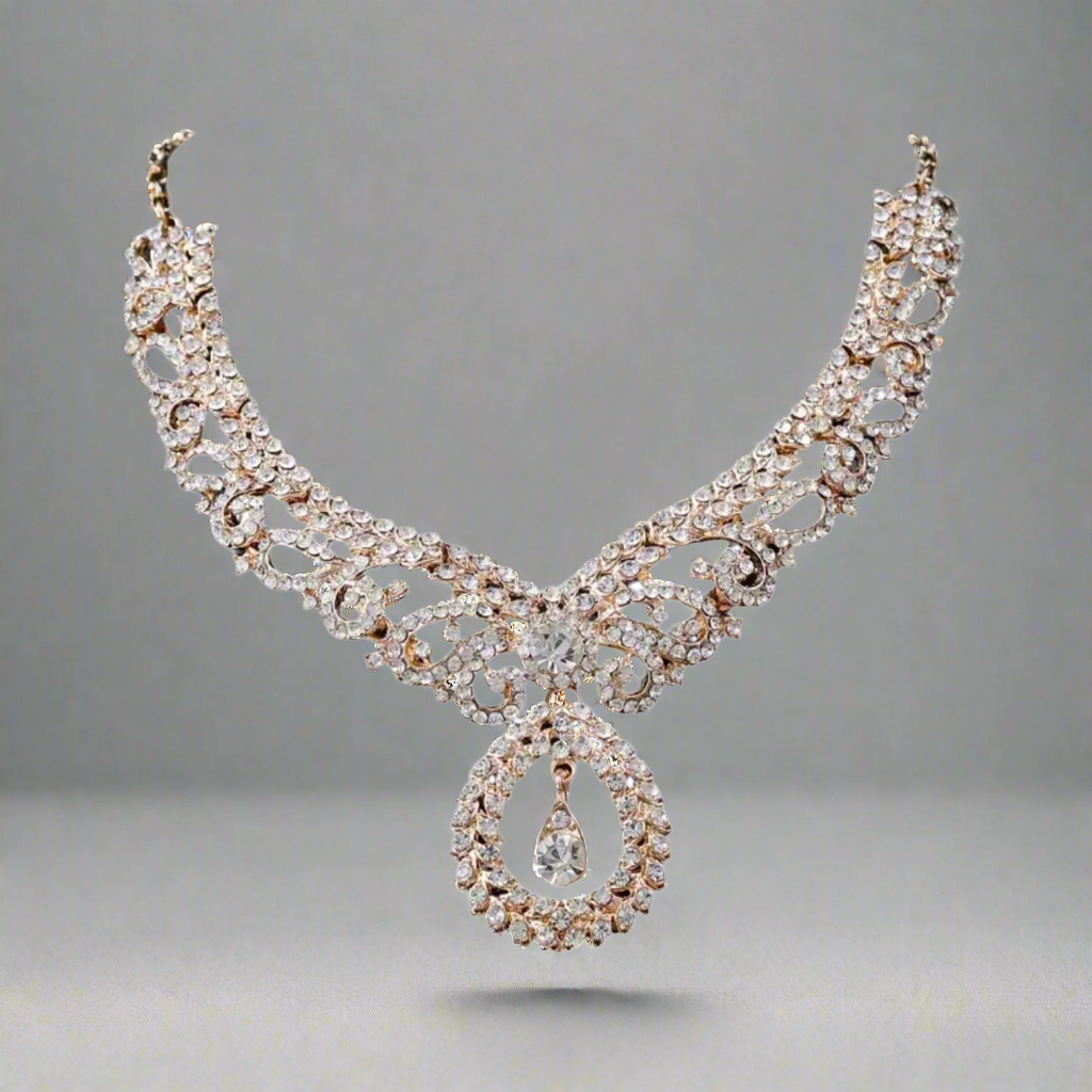 Rose Gold Pendant Jewelry Set