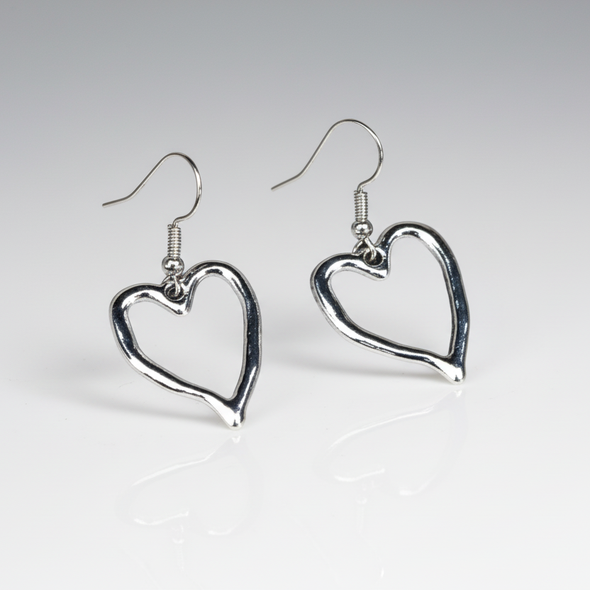 Vintage Heart Earrings