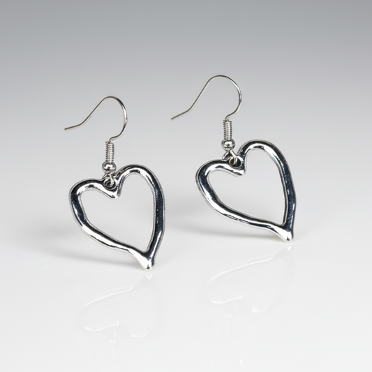 Vintage Heart Earrings