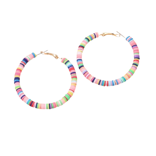 Pastel Hoop Earrings