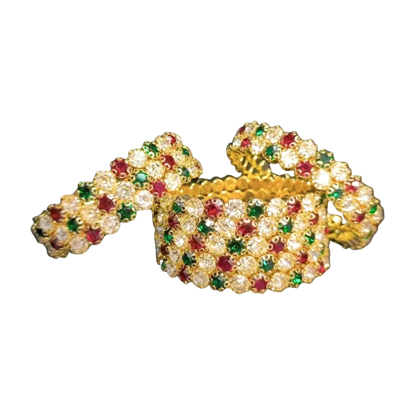 Christmas-1 Flexible 5 Row Bracelet