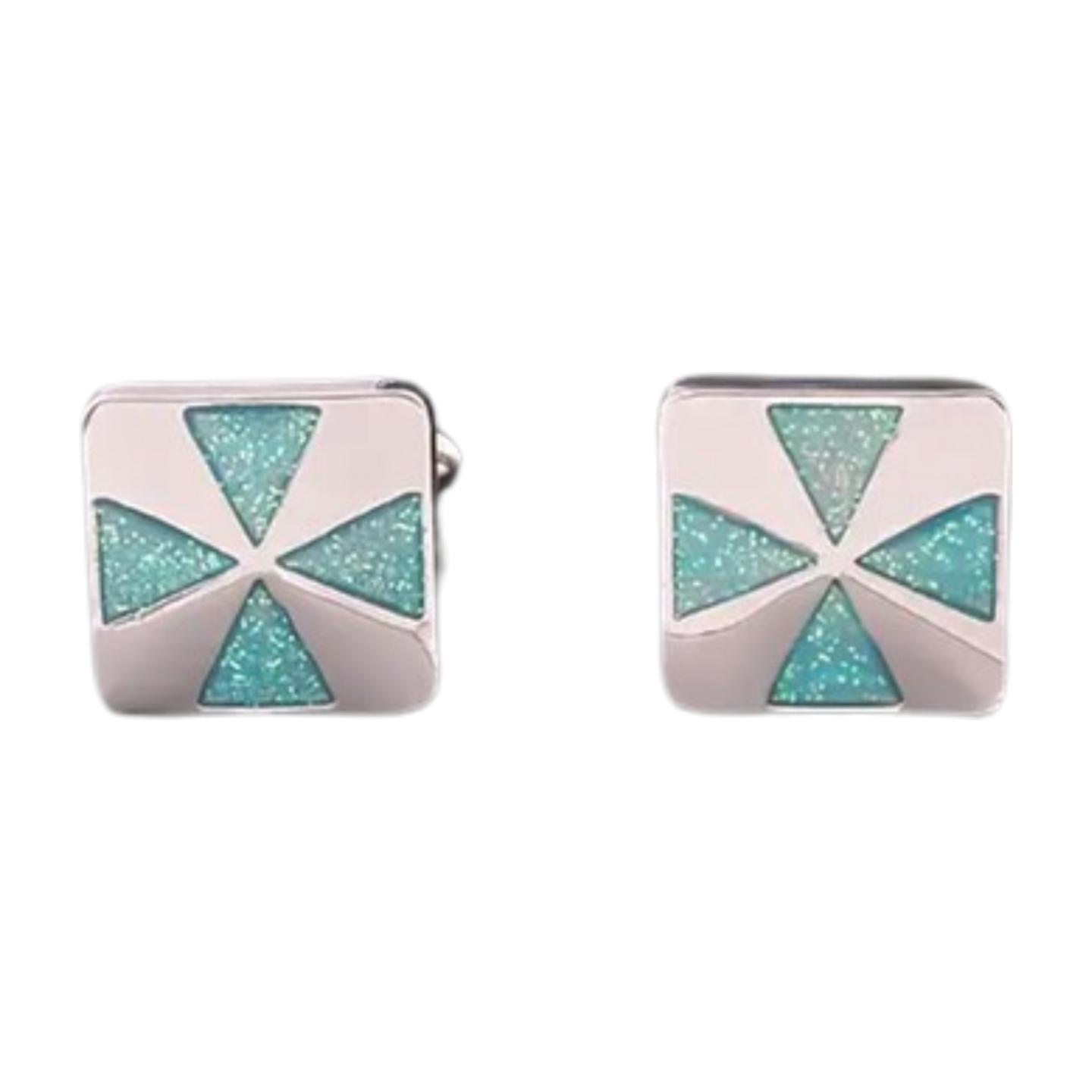 Pinwheel Green Cufflinks