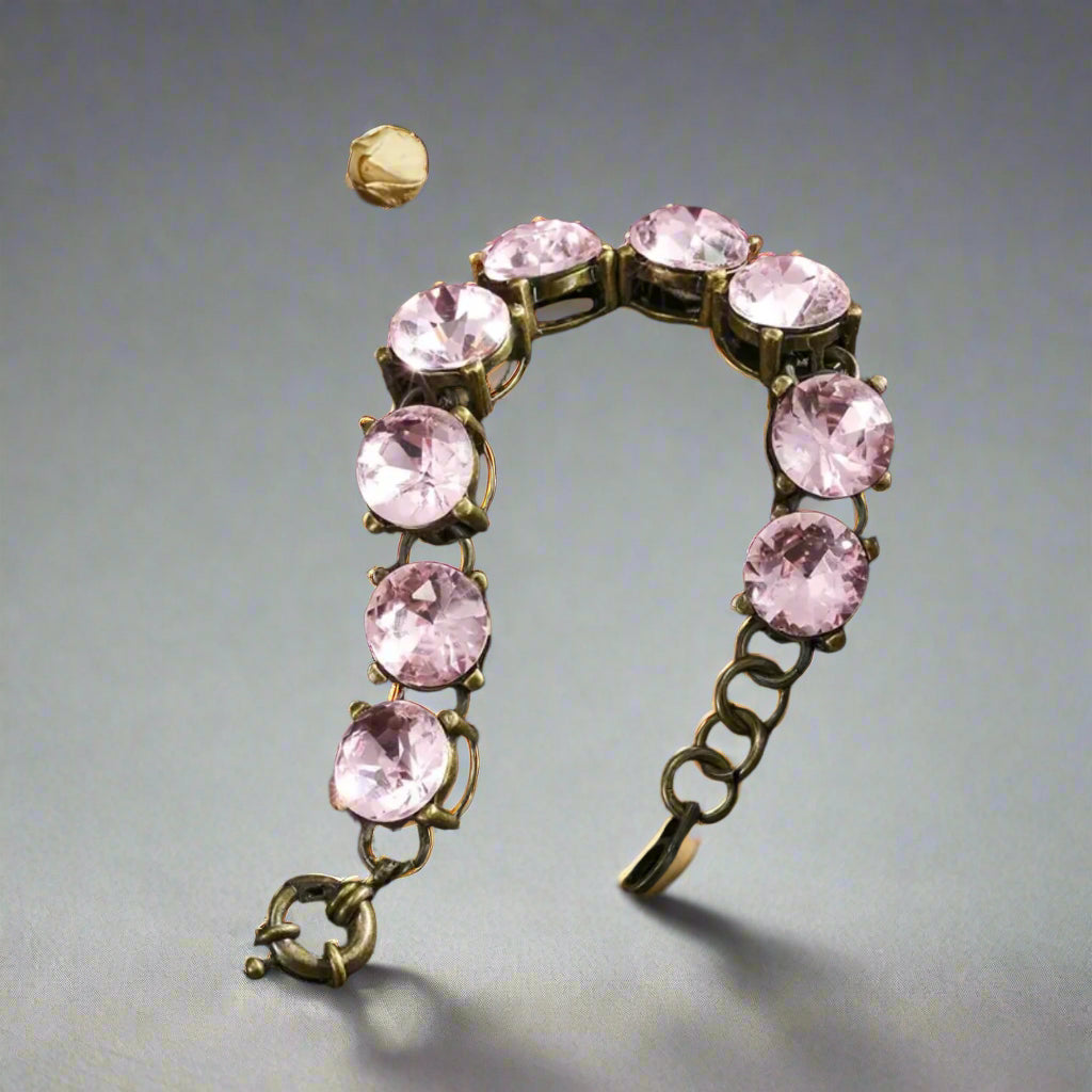 Pink Rhinestones Bracelet