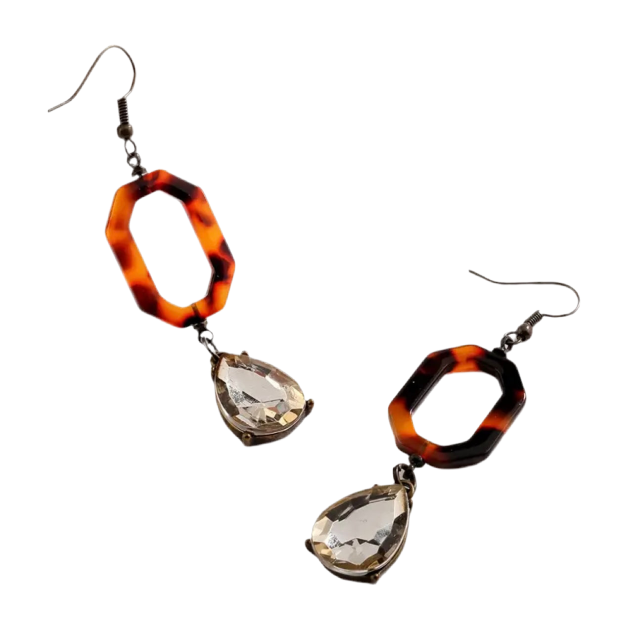 Chic Amber Tortuoise Earrings