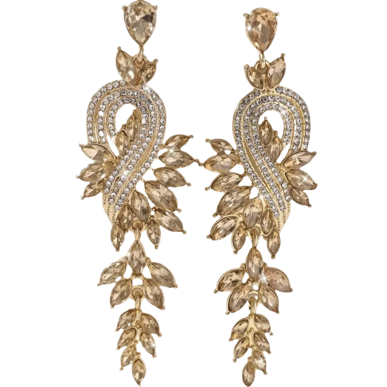 Pendant Gold Earrings