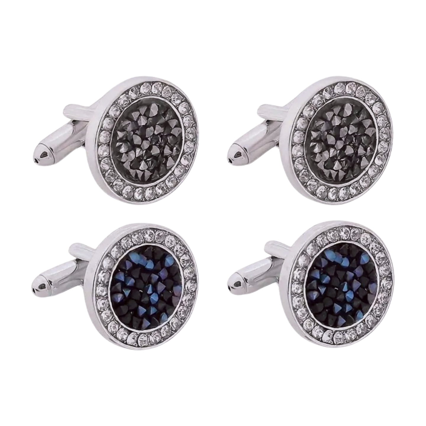 Glittery Blue Cufflinks