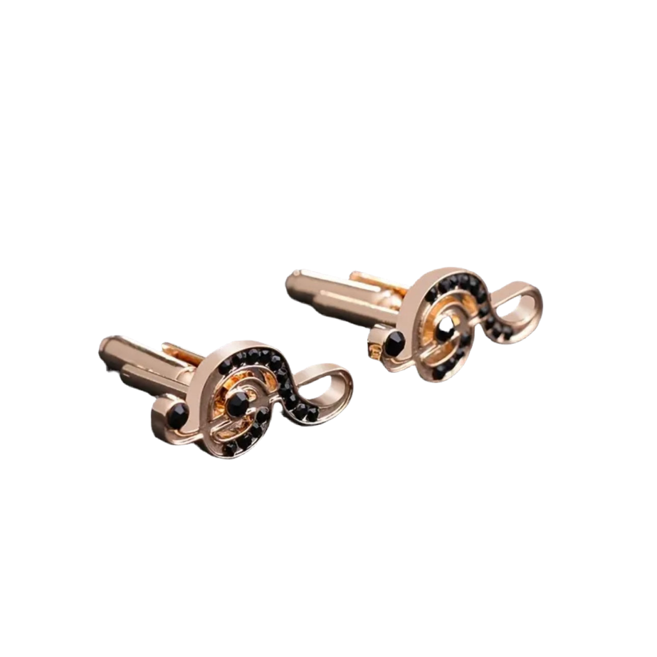 Music Note Gold Cufflinks