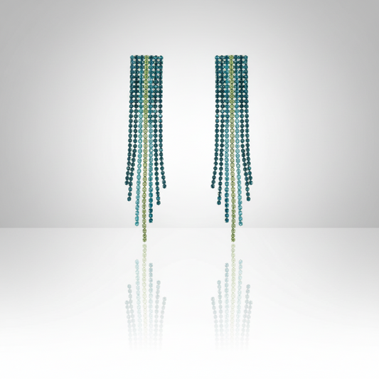 Peacock Tassel Earrings