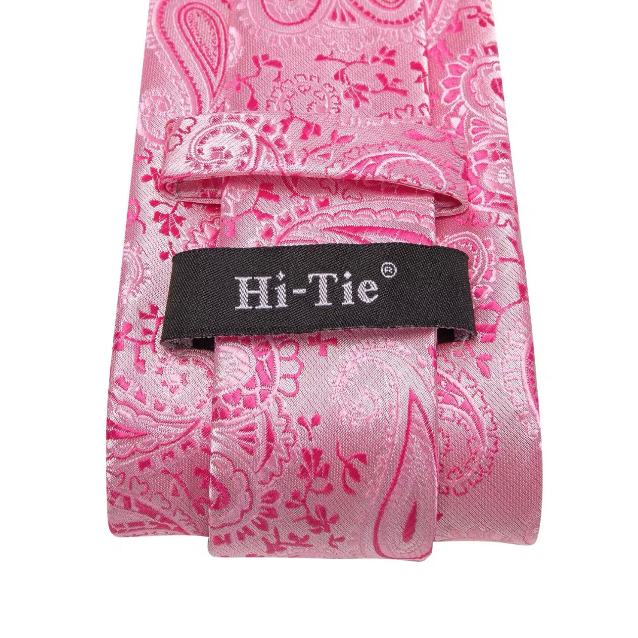 Pink Paisley Necktie Set