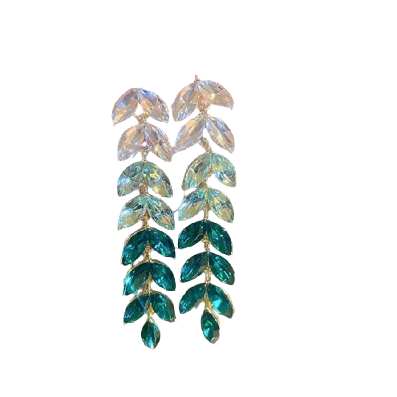 Gradient Green Earrings