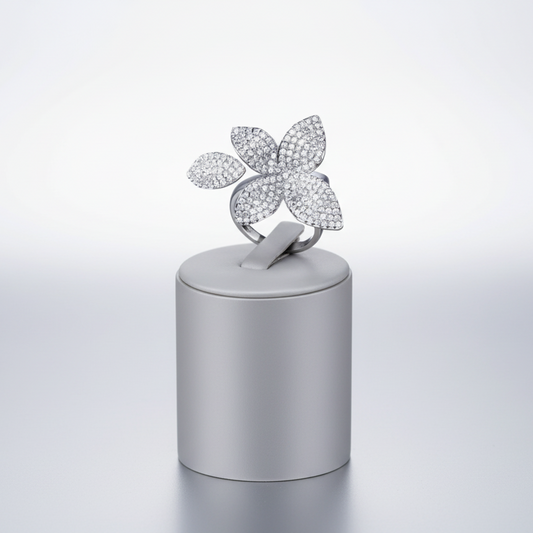 Flowering Silver Petite Ring