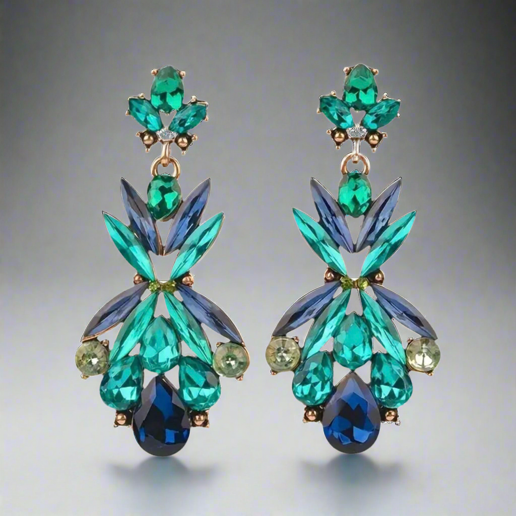 Peacock Vintage Vibe Earrings