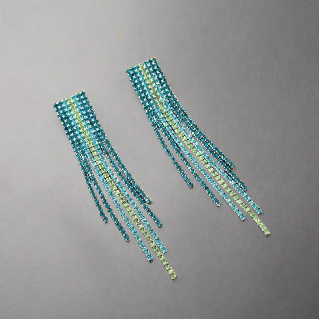 Peacock Tassel Earrings