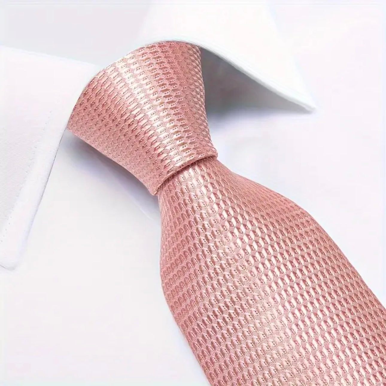 Blush Peach Gold Necktie Set