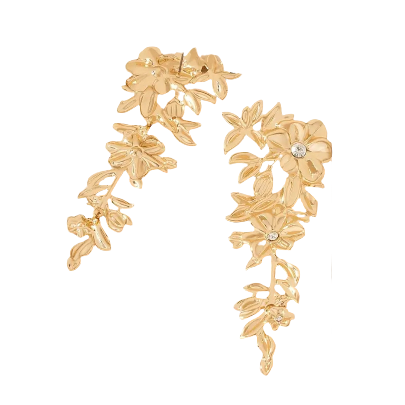 Floral Gold Earrings