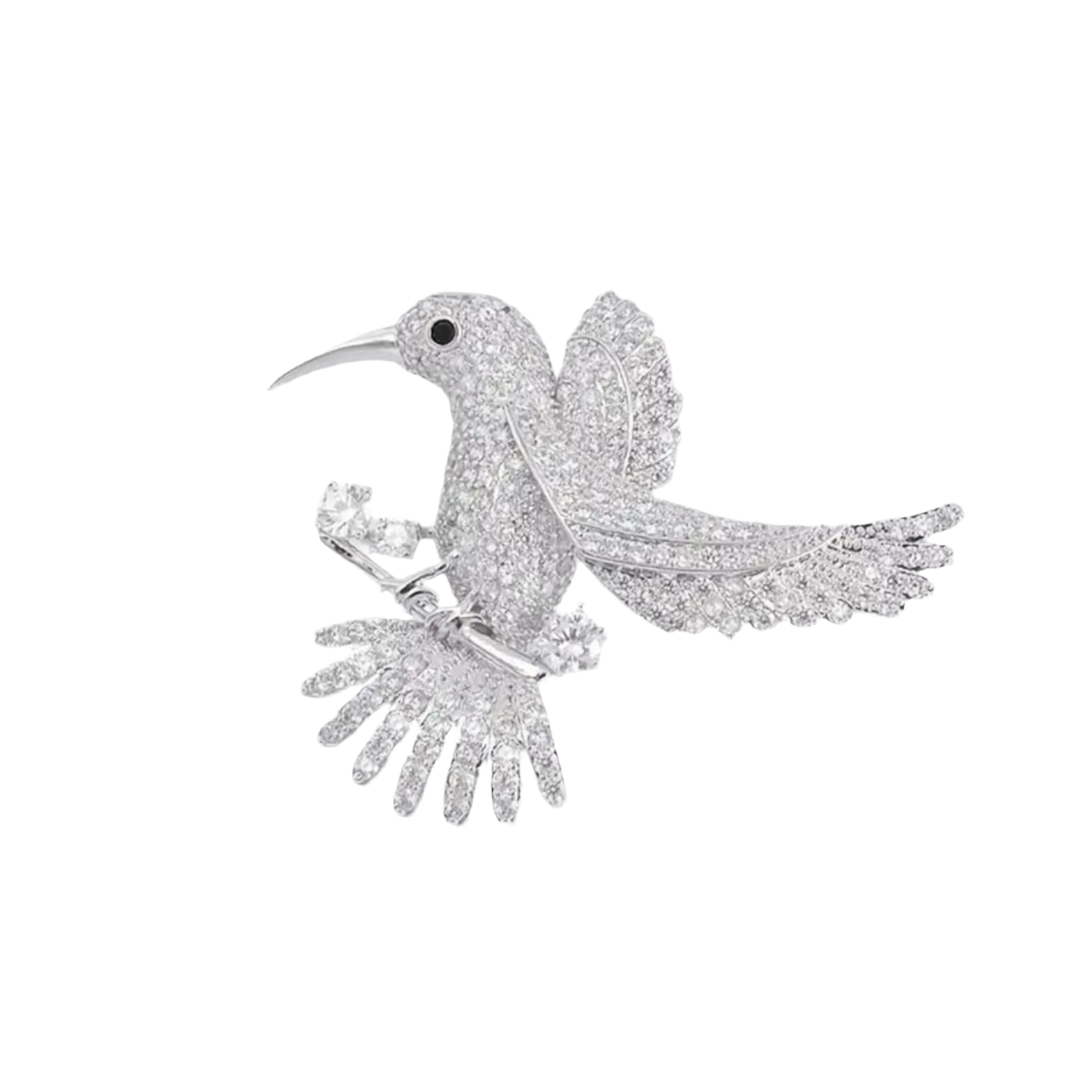 Hummingbird Clear Pin