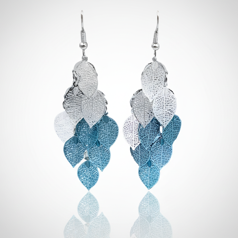Leaf Tassel Earrings