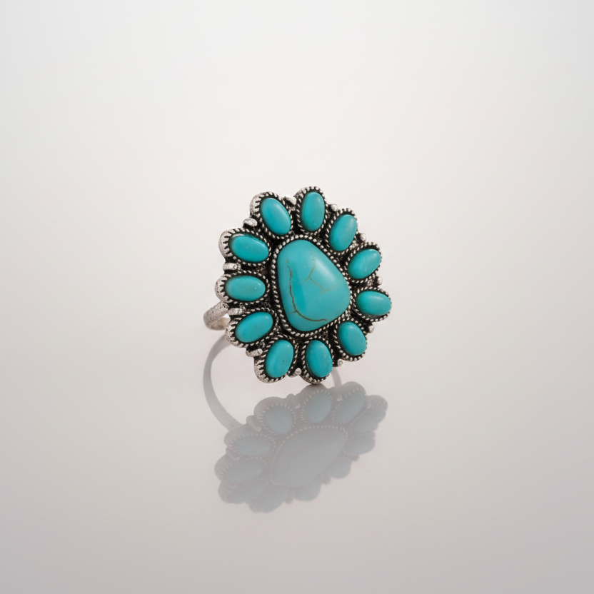 Triangular Turquoise Ring