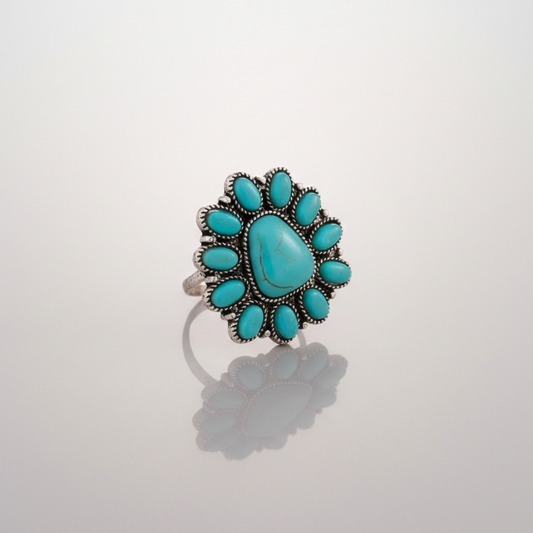 Triangular Turquoise Ring