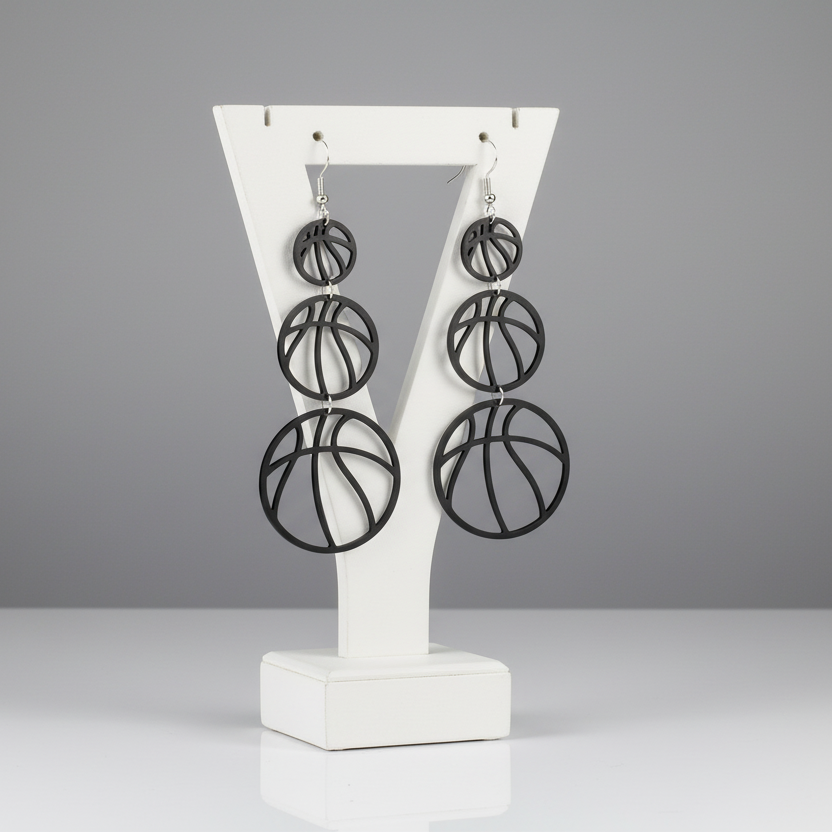 Basketball Dangle Earrings