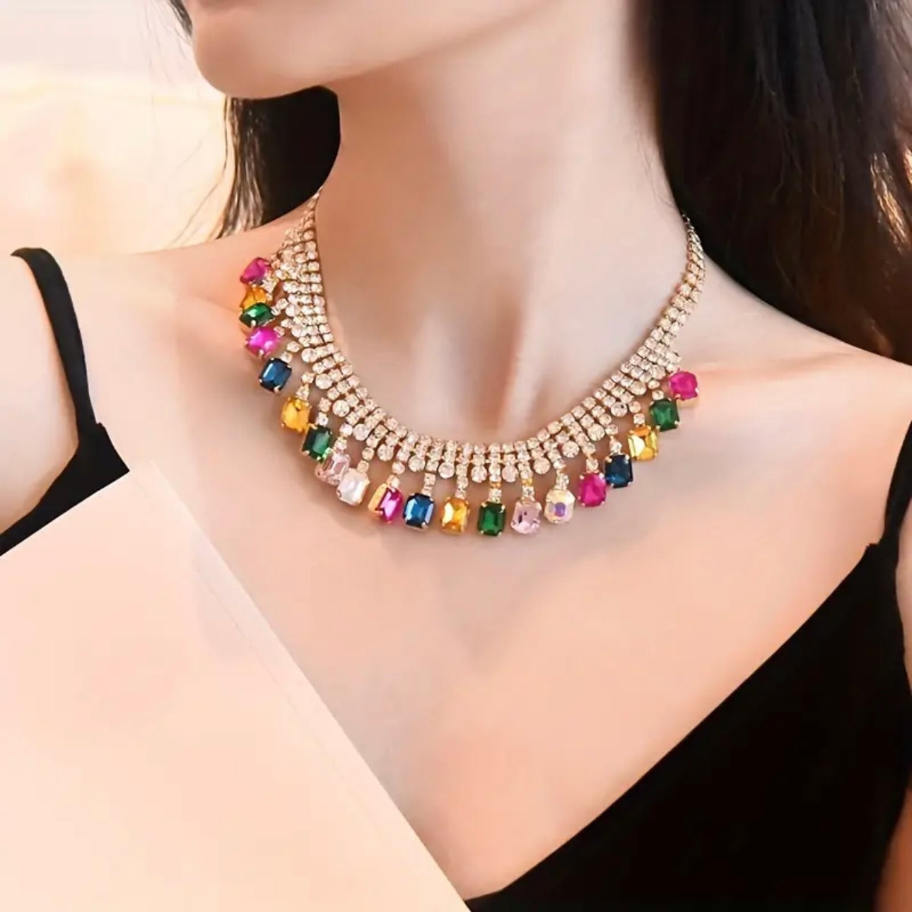 Rhinestone Collar Necklace