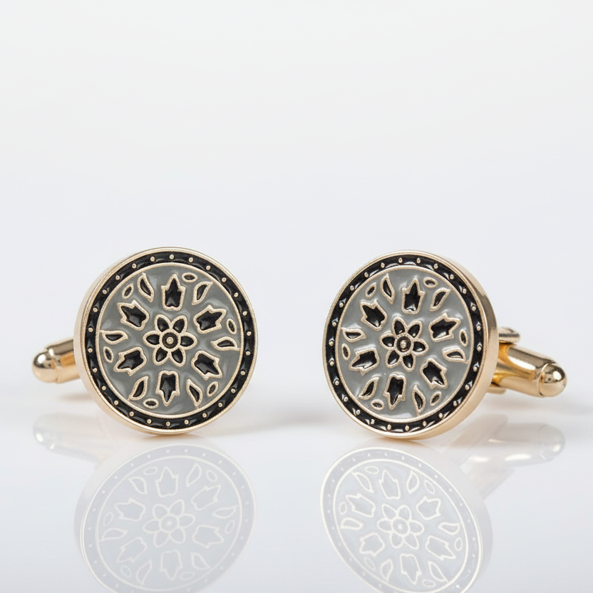 Grey French Cufflinks