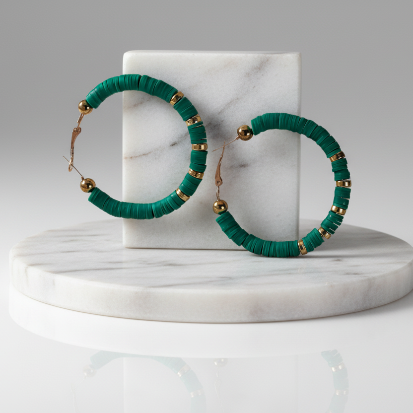 Clay Hoop Earrings