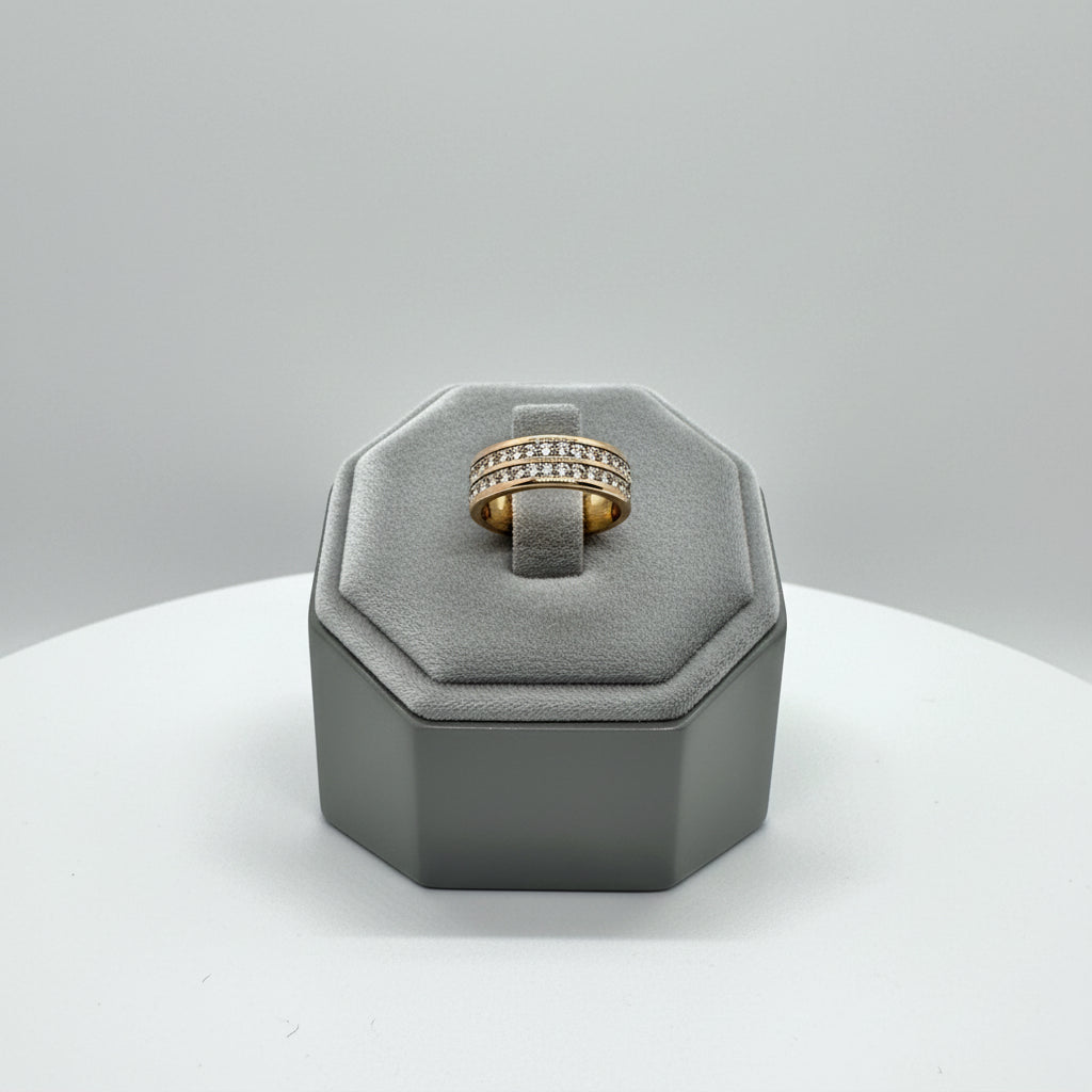 Double Row Rhinestone Band