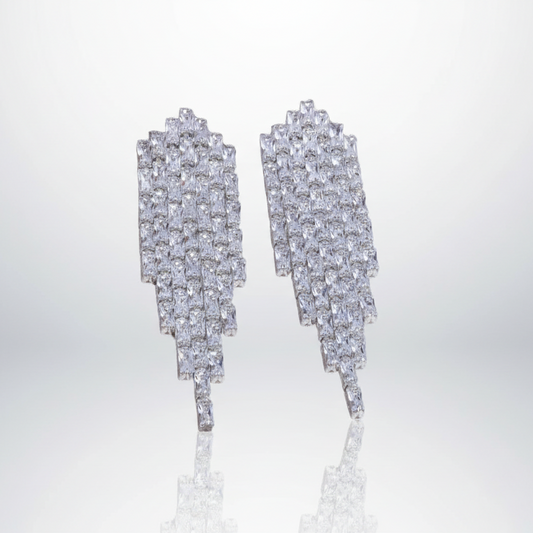 Zirconia Tassel Earrings