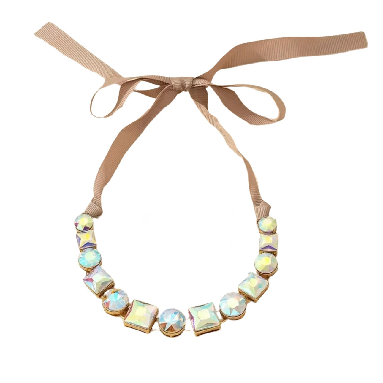Iridescent Ribbon Necklace